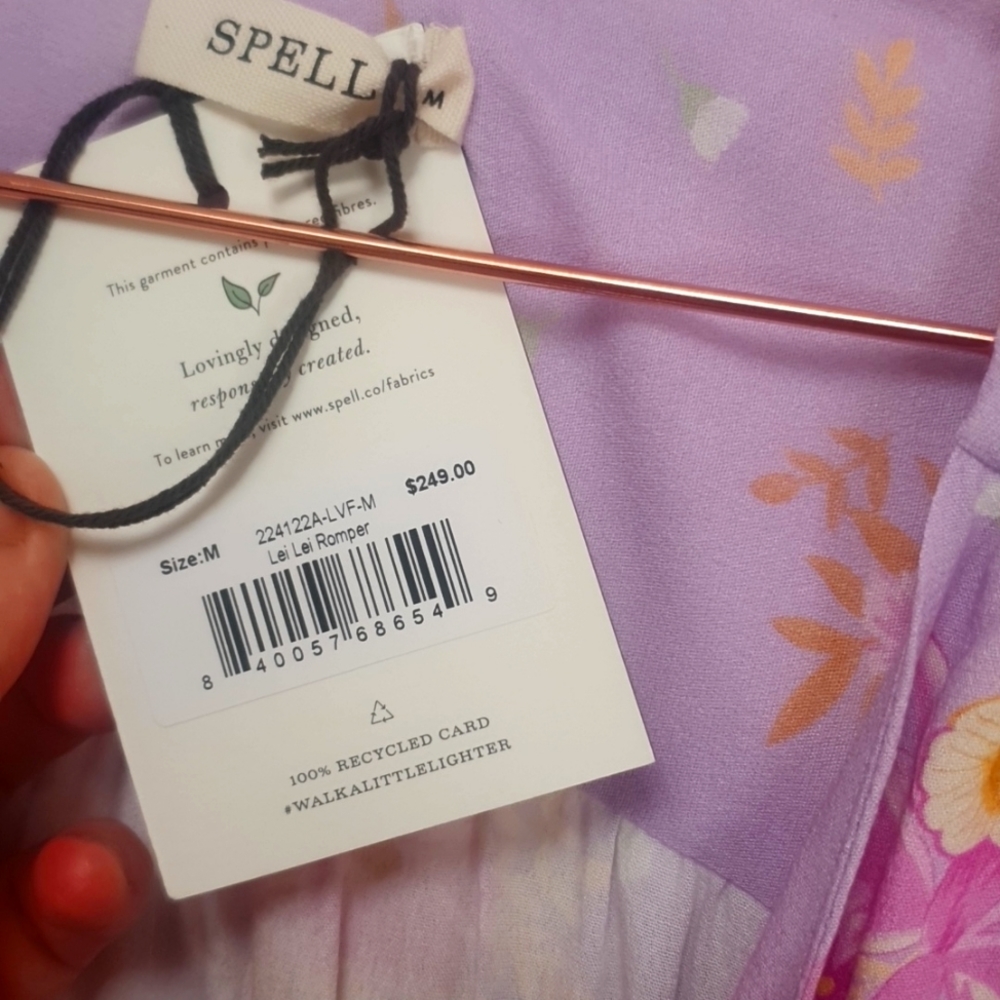 💜 Spell Lei Lei Playsuit lavender 💜 - Picture 9 of 9
